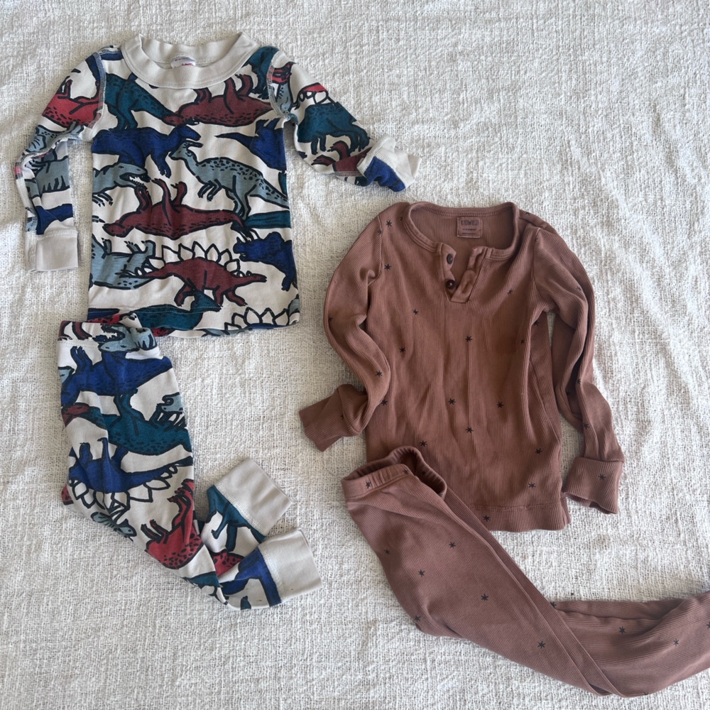 Dinosaur and Stars Pajama Thermal Set